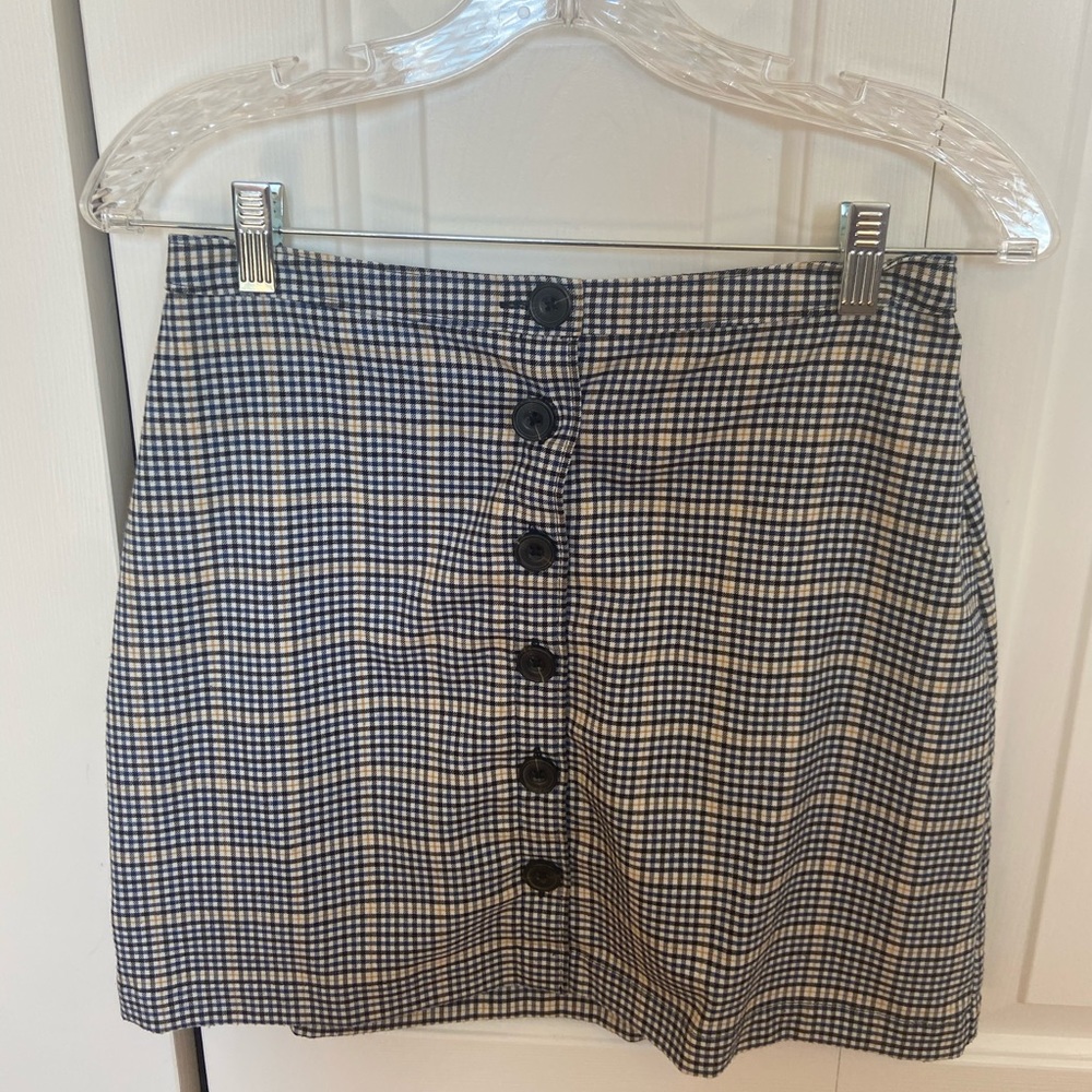 A&F plaid skirt size small